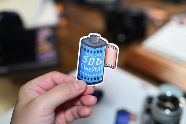 Pixel Art Vinyl Sticker Cinestill 50D