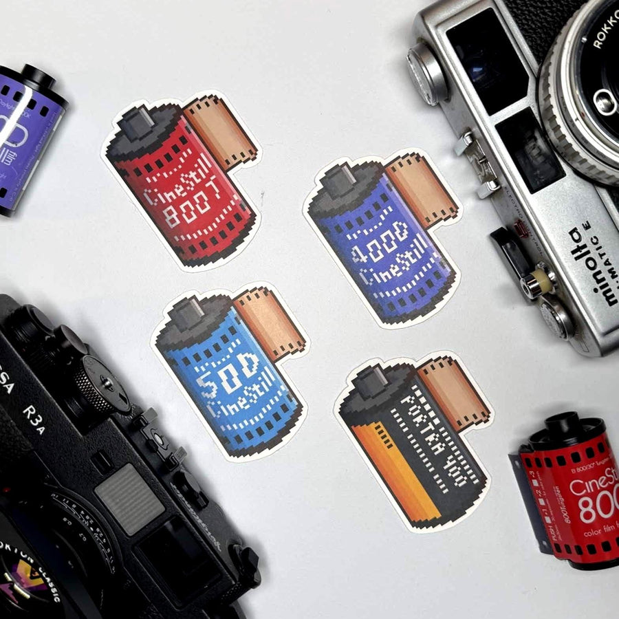 Pixel Art Vinyl Sticker Kodak Portra 400