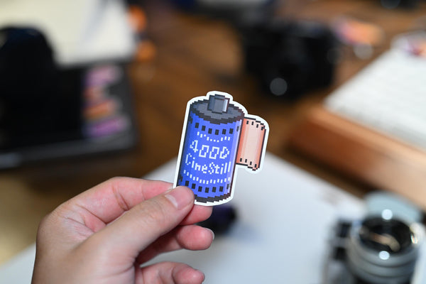 Pixel Art Vinyl Sticker Cinestill 400D