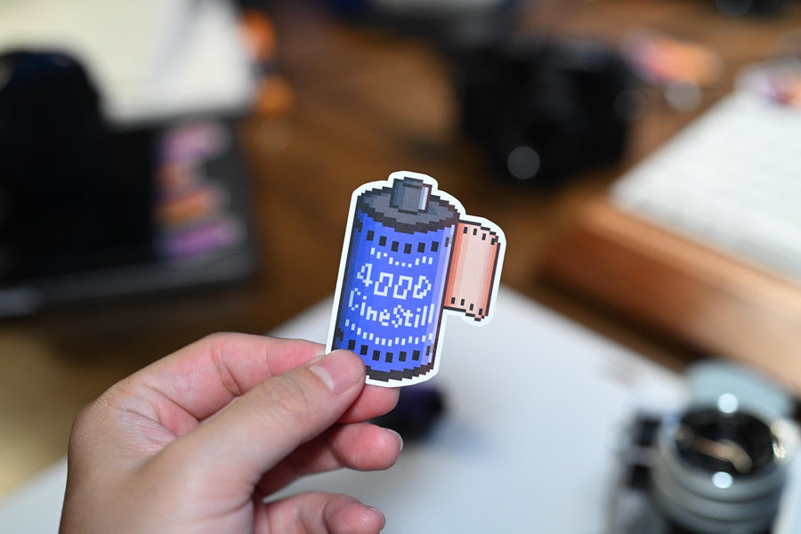 Pixel Art Vinyl Sticker Cinestill 400D