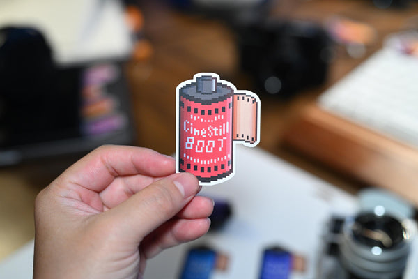 Pixel Art Vinyl Sticker Cinestill 800T