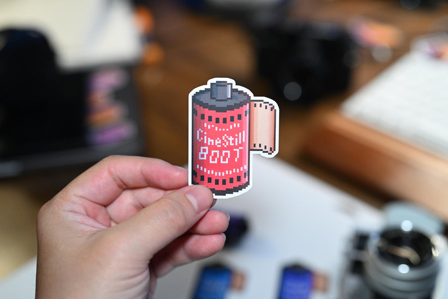 Pixel Art Vinyl Sticker Cinestill 800T