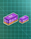 35mm Film Pixel Art Vinyl Sticker Kodak Portra 400 Box