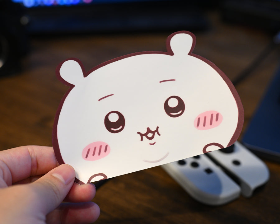 Fat Chiikawa Peeker 5" Vinyl Sticker Decal